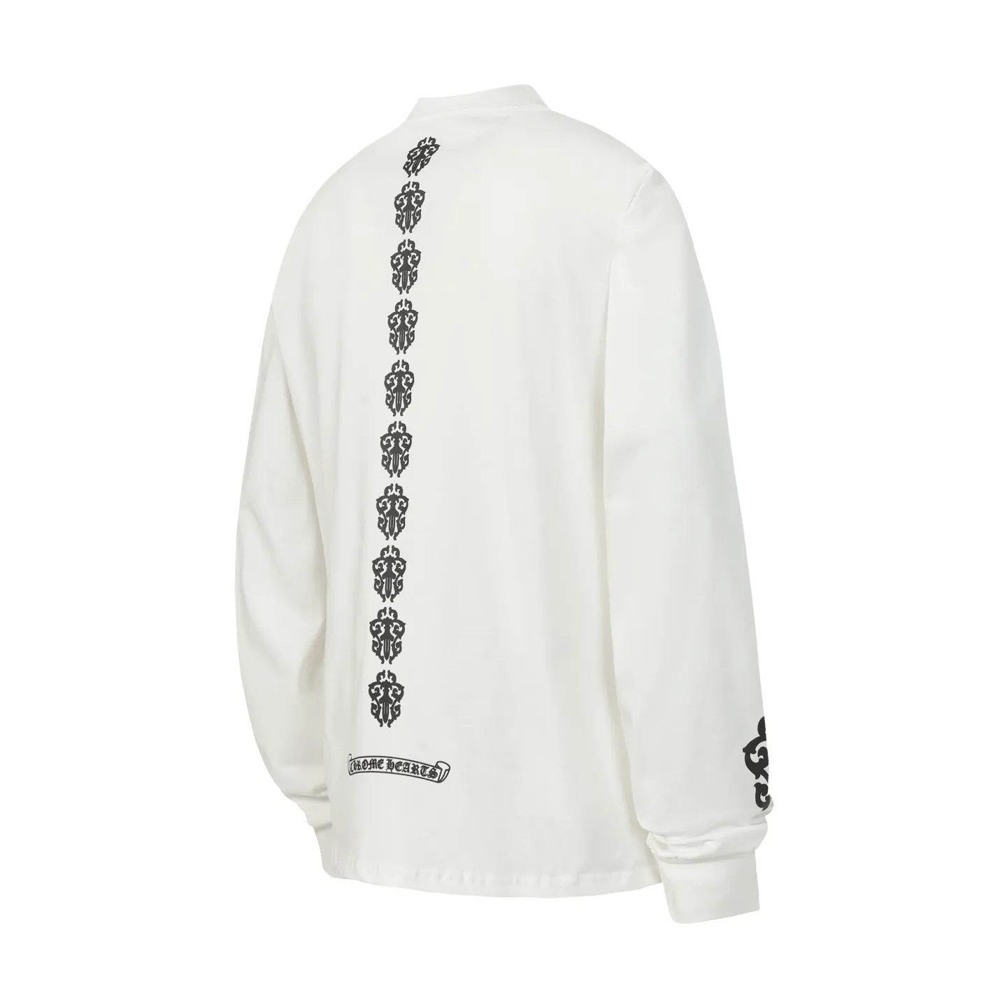 P150 Cross-border model, please do not place an order if you are looking for quality -Chrome Hearts/Chrome Hearts Sanskrit printed popular long-sleeved T-shirt -High weight, high density and high quality. The wool is soft, delicate and skin-friendly. Soft and silky to the touch. Excellent warmth and skin-friendly properties. -Customized weaving and dyeing, no color difference, regardless of fabric or workmanship details. Comparing the ordinary version on the market -Colour: black white -Size: S M L XL